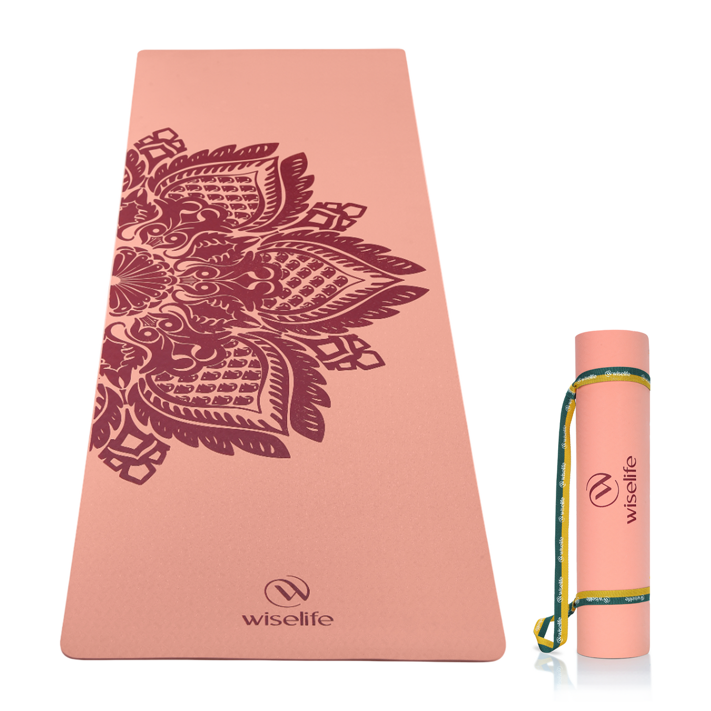 Purpose Printed Yoga Mat Botanical Mandala - 6mm