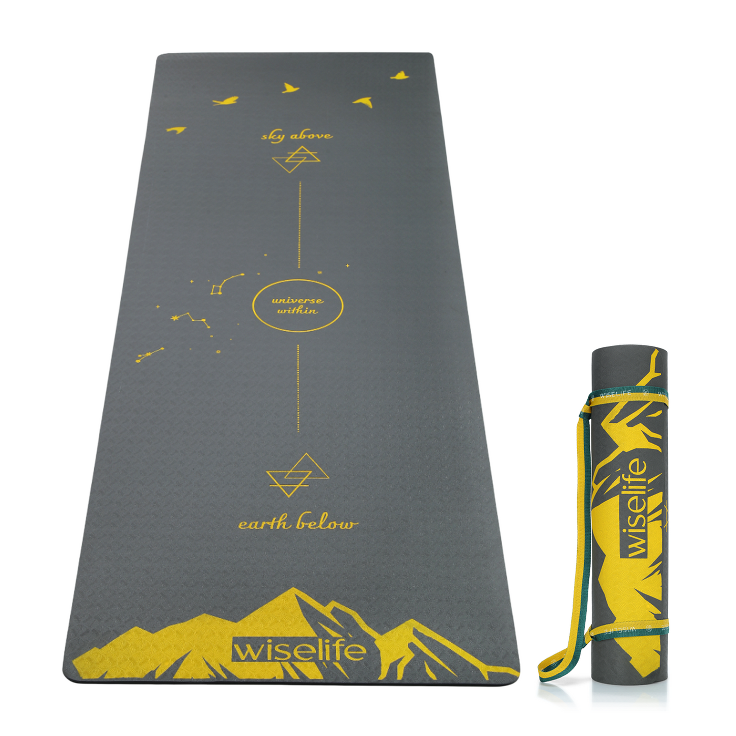 Purpose Printed Yoga Mat Elements Nature - 6mm