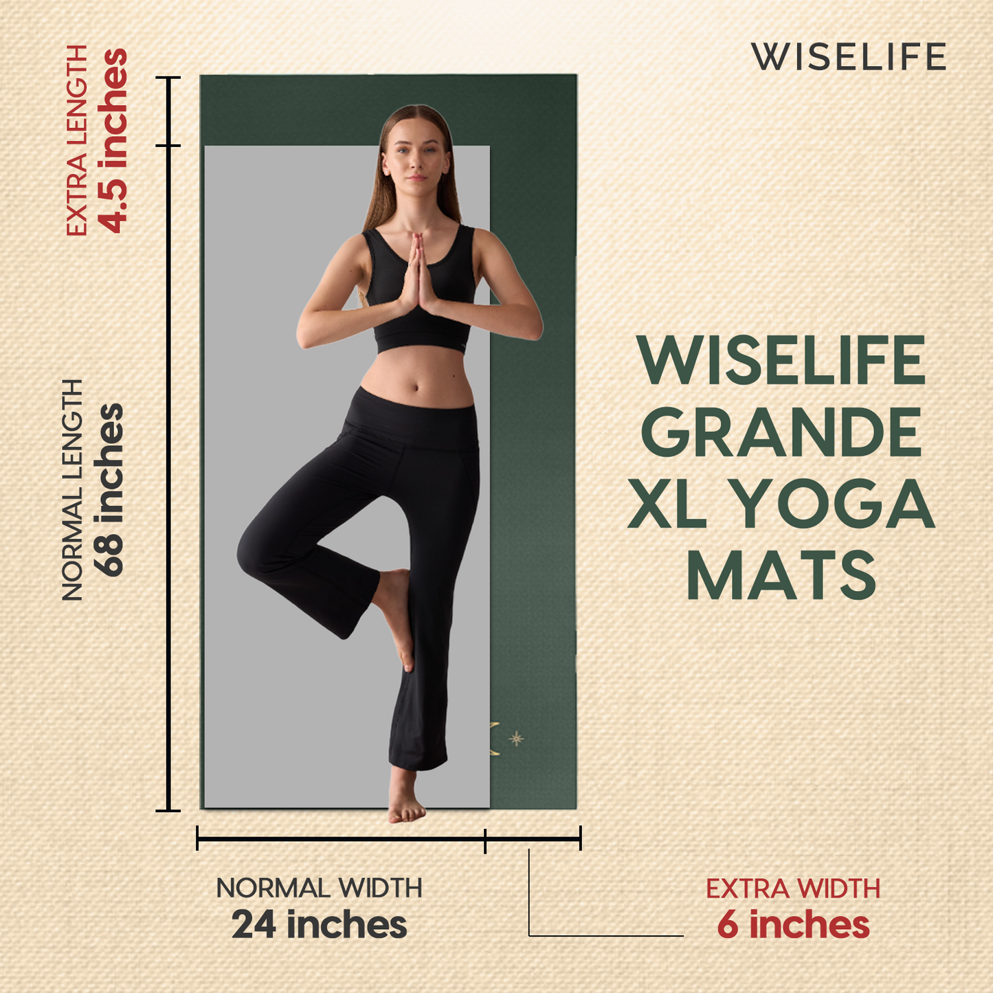 Grande XL TPE Yoga Mat - 6MM