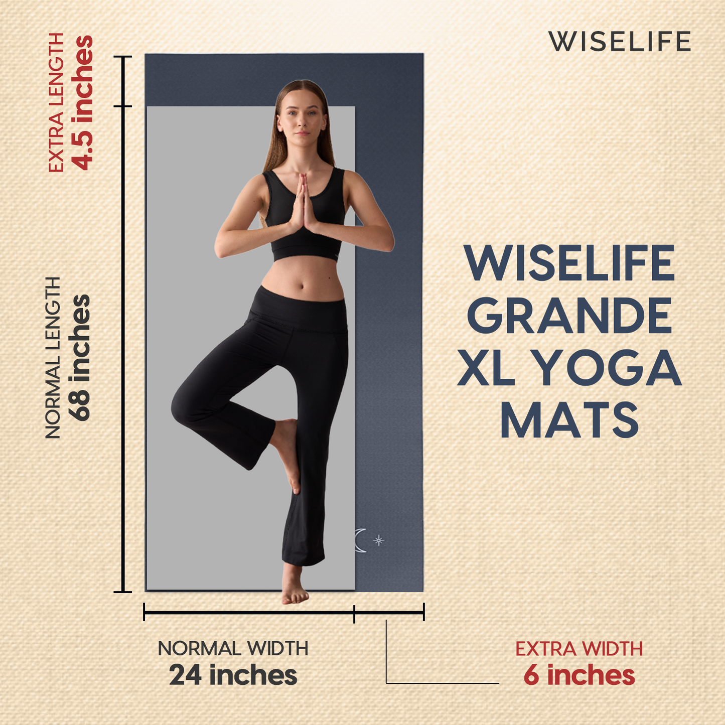 Grande XL TPE Yoga Mat - 6MM