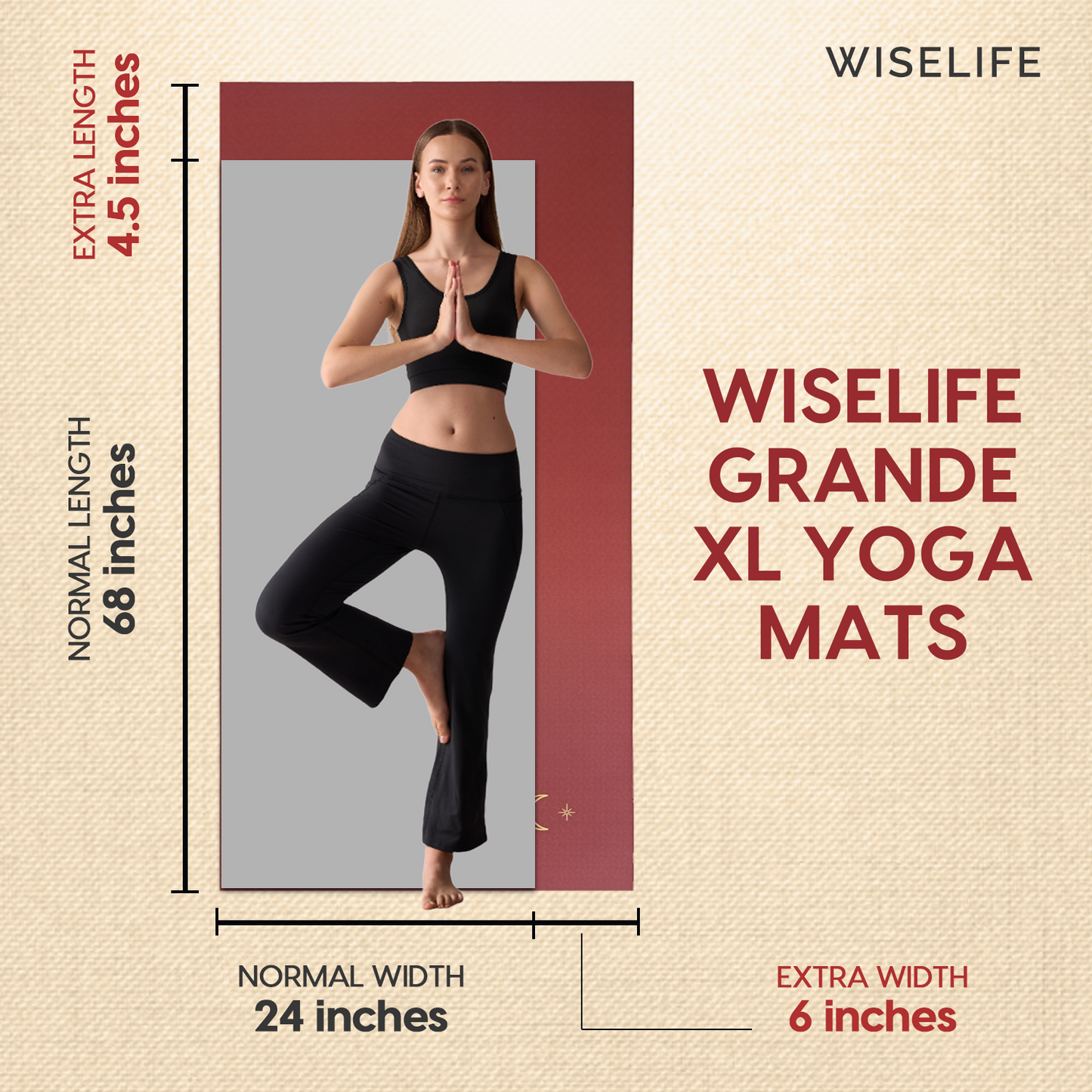 Grande XL TPE Yoga Mat - 6MM