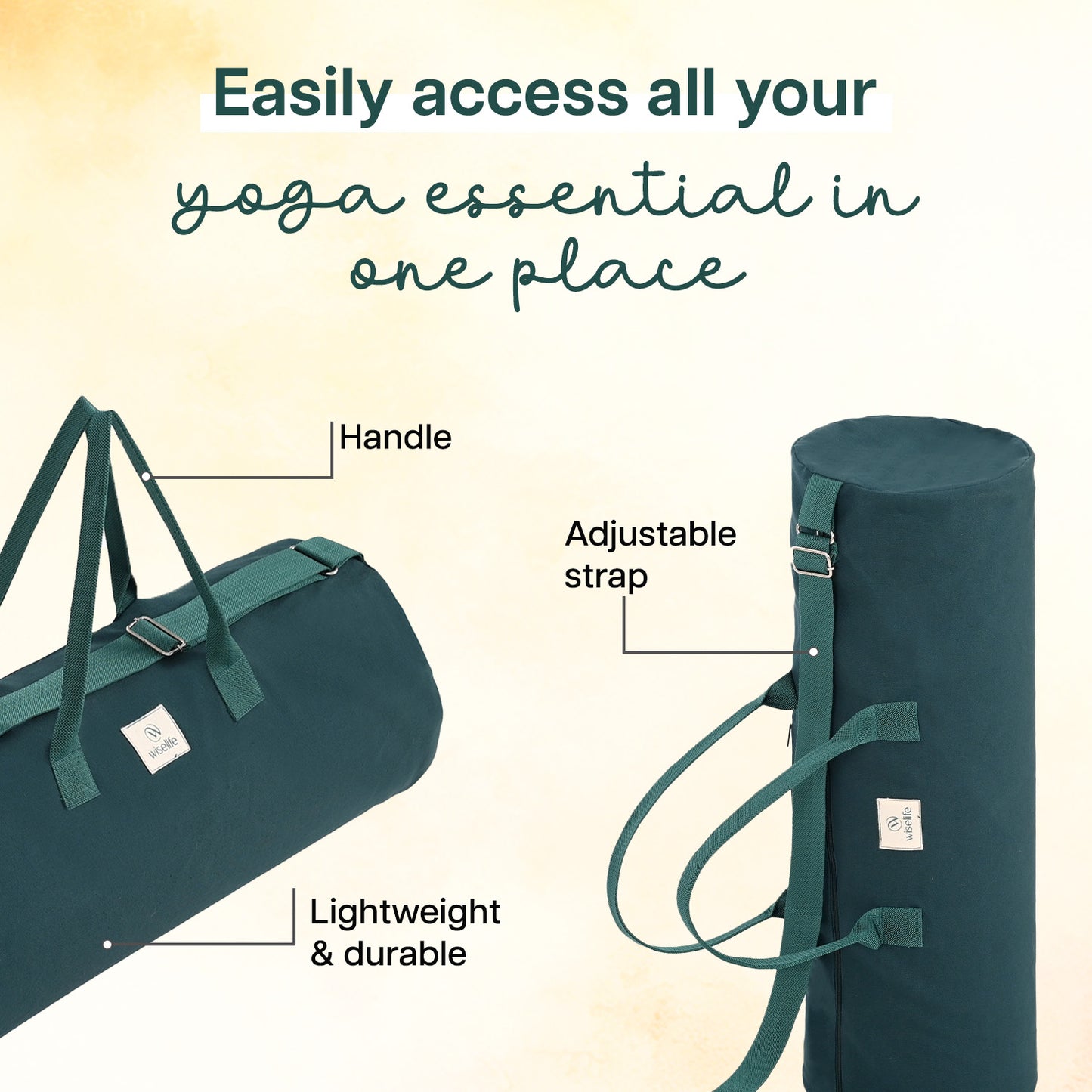 Yoga Mat Duffel Bag (up to 10mm mats)