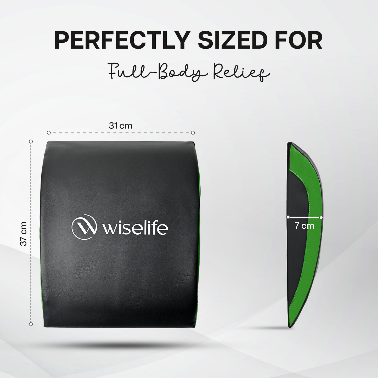 Wise Abdominal Mat | Black & Green
