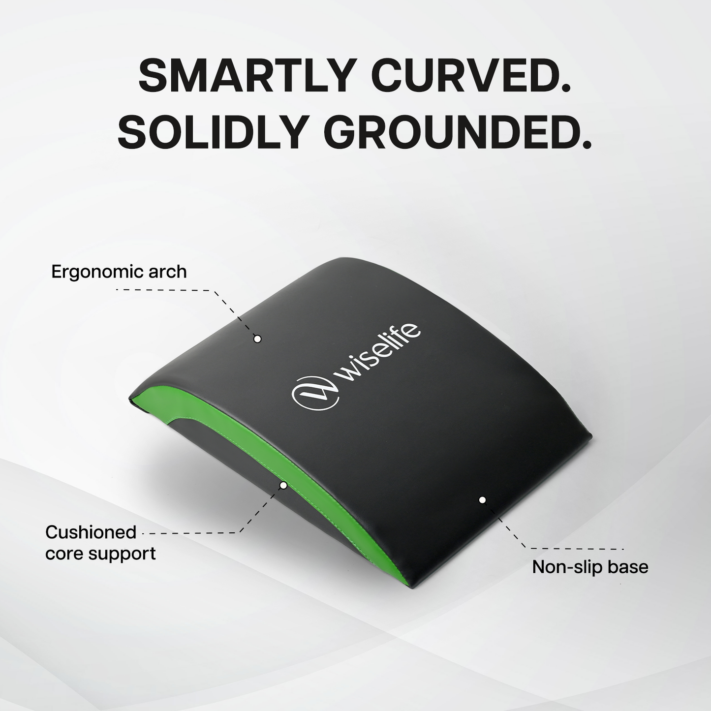 Wise Abdominal Mat | Black & Green