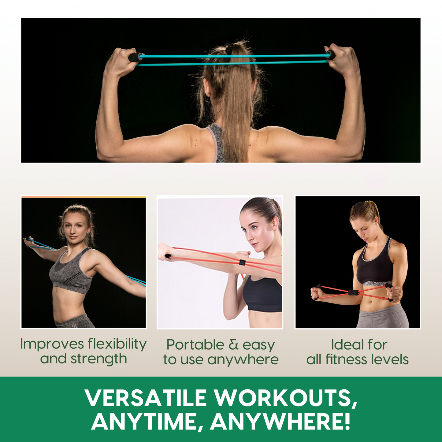 Yoga Tube Band - 8 Shaped Resistance Loop Band
