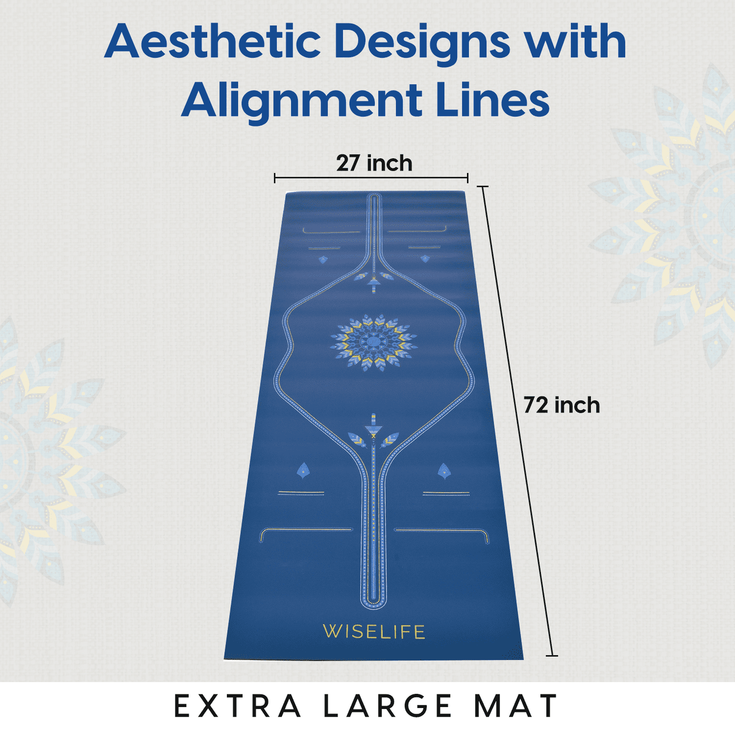 PU Alignment & Natural Rubber Yoga Mat