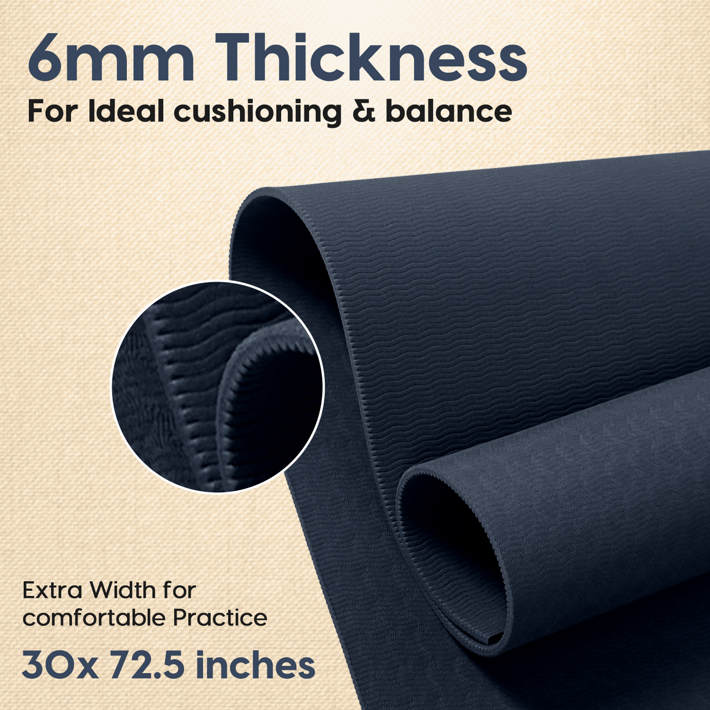 Grande XL TPE Yoga Mat - 6MM