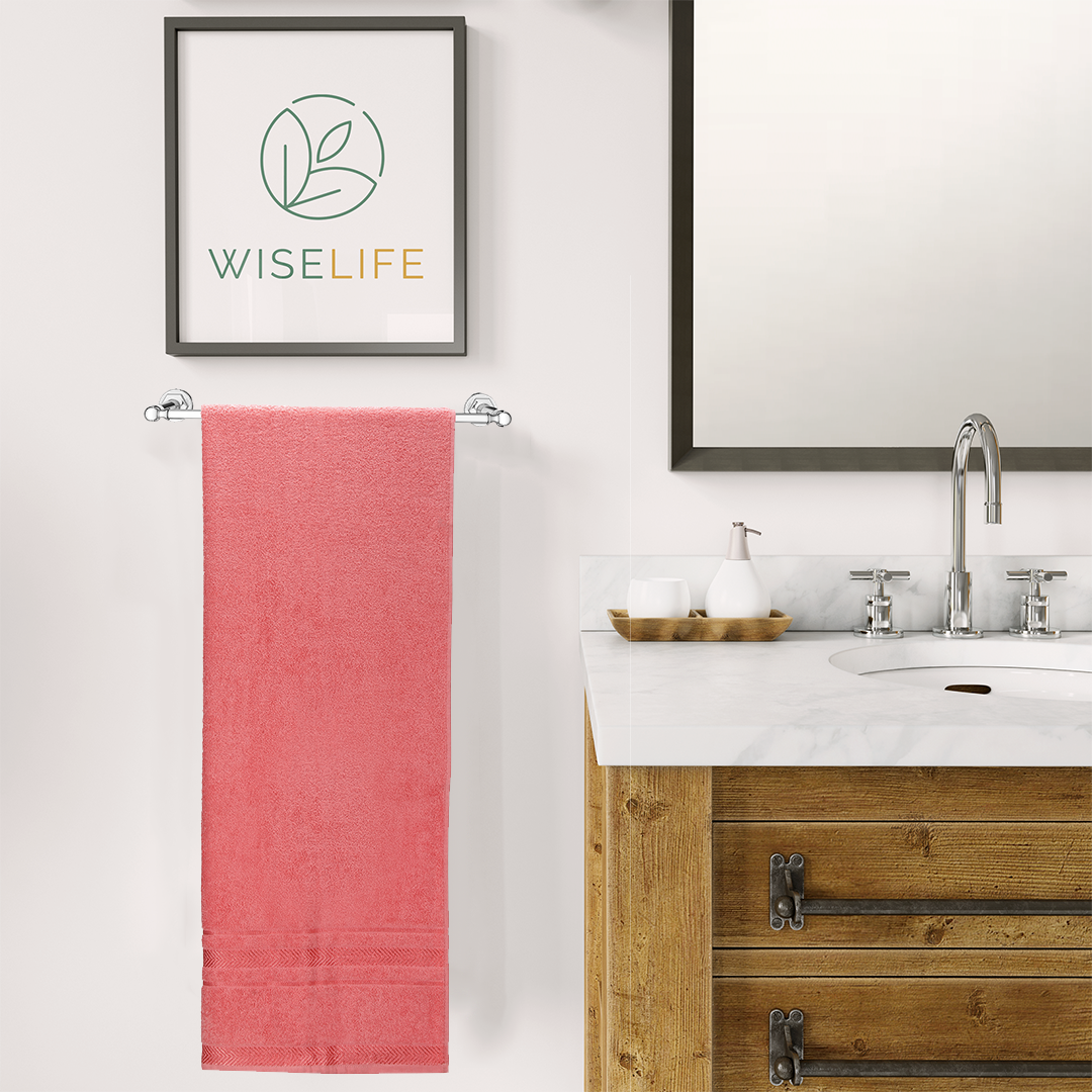 Bath Towel 500 GSM (Coral Red)