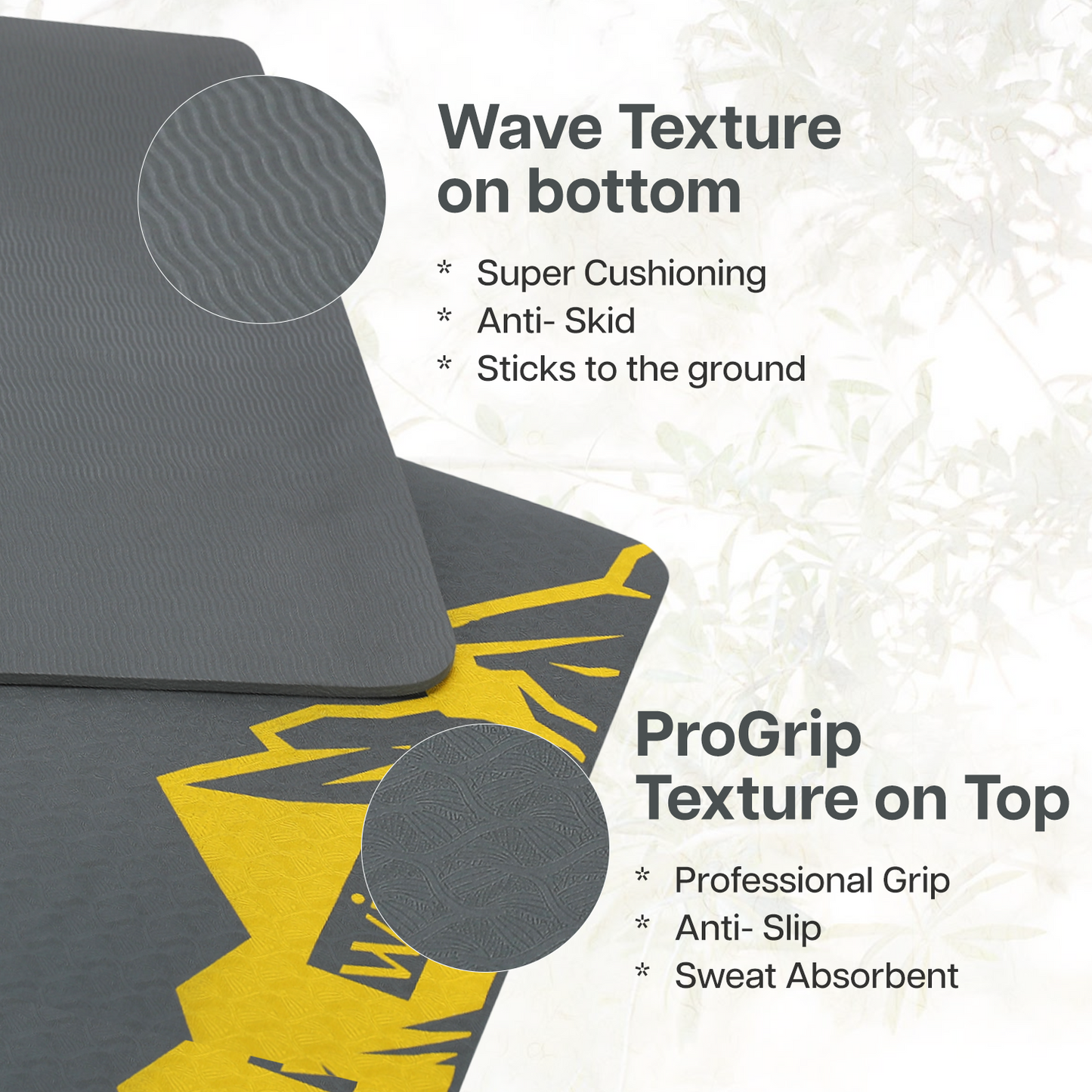 Purpose Printed Yoga Mat Elements Nature - 6mm