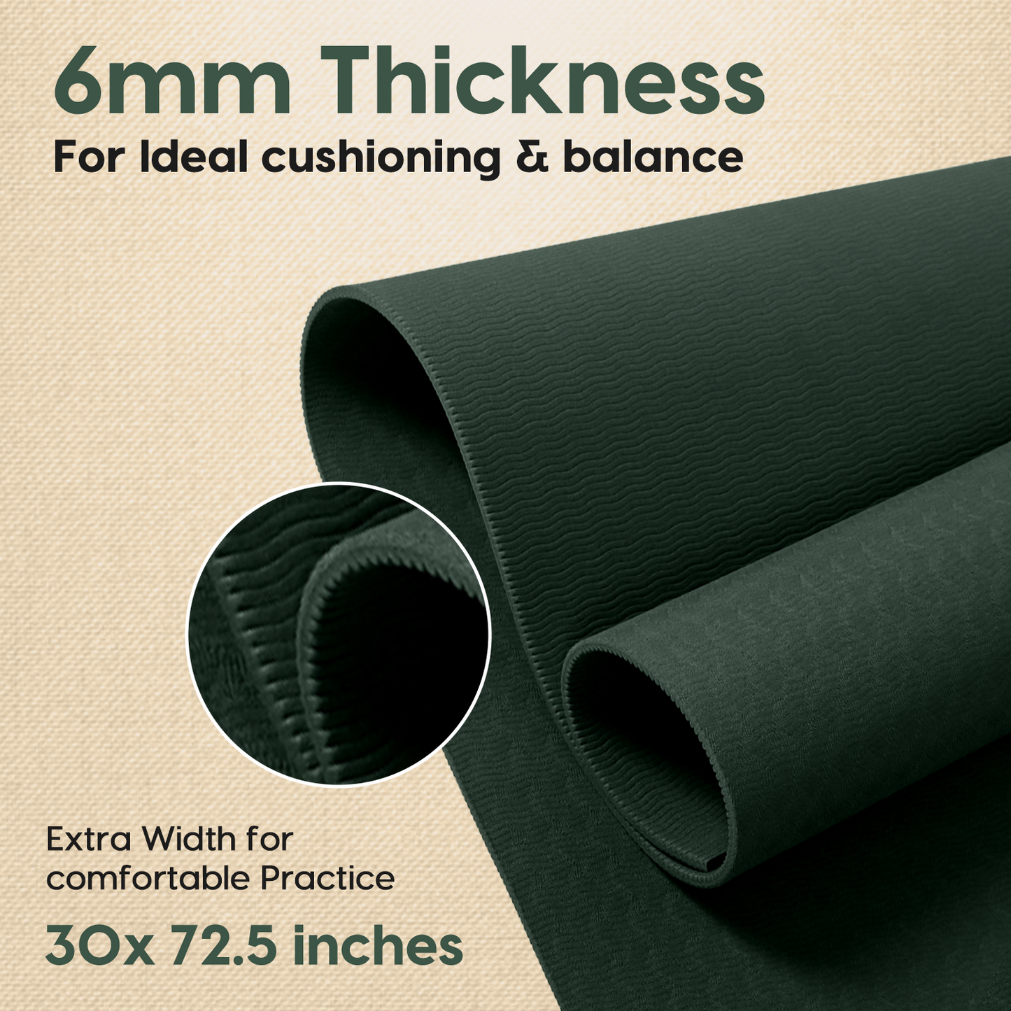 Grande XL TPE Yoga Mat - 6MM