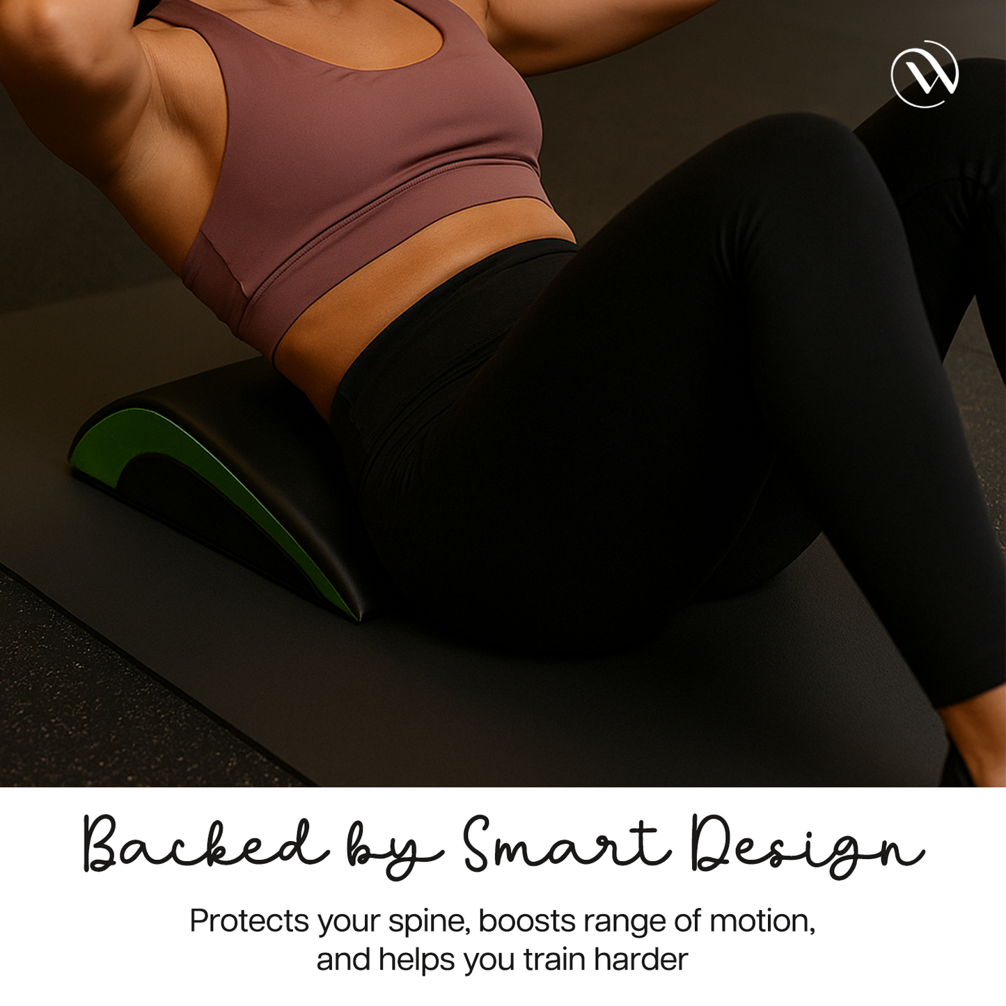 Wise Abdominal Mat | Black & Green