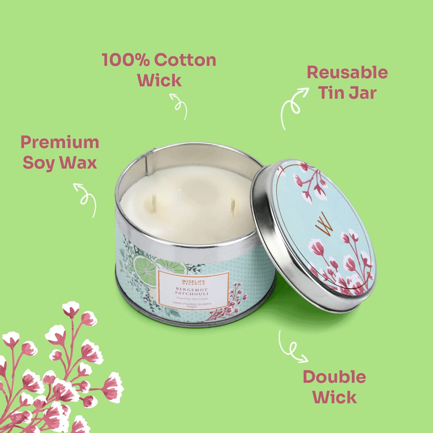 Organics Scented Candle - (100g)