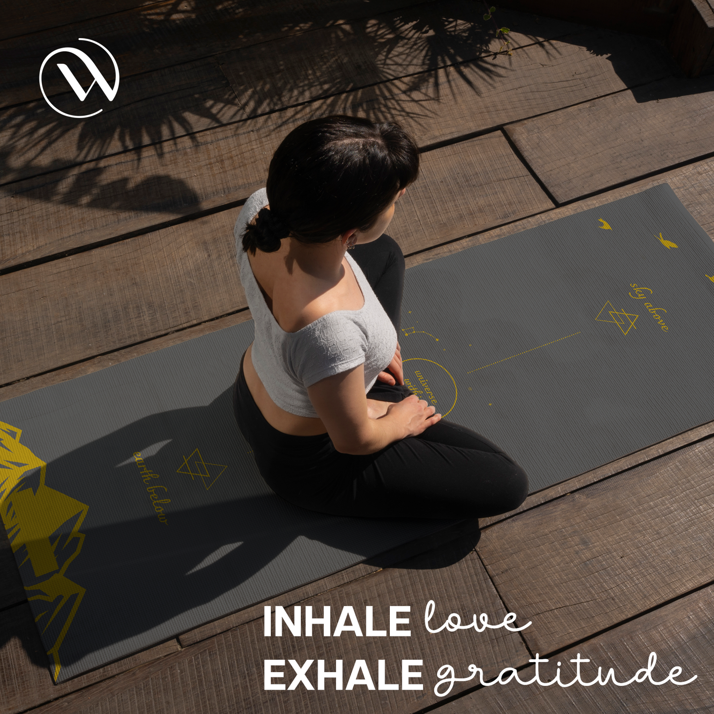 Purpose Printed Yoga Mat Elements Nature - 6mm