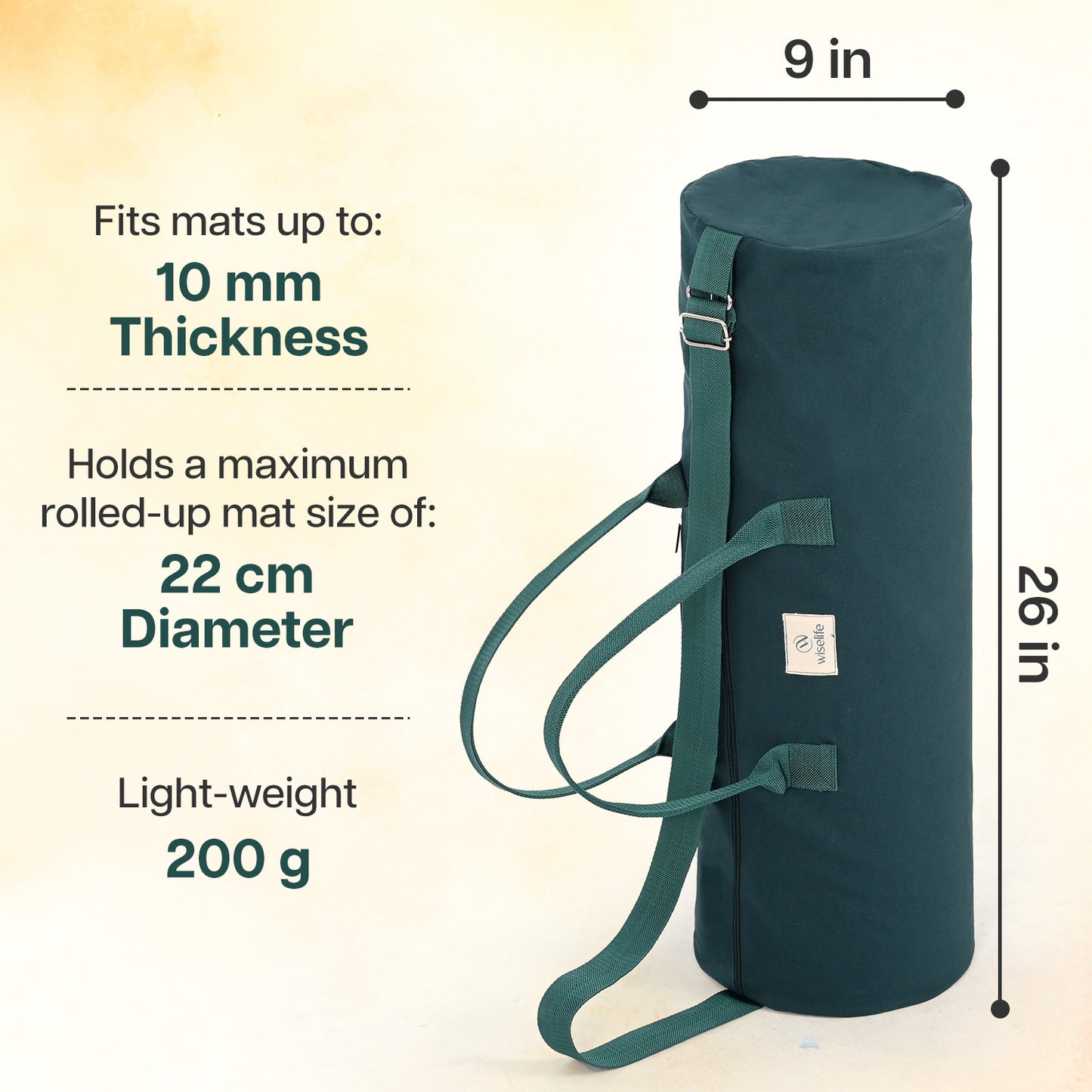 Yoga Mat Duffel Bag (up to 10mm mats)