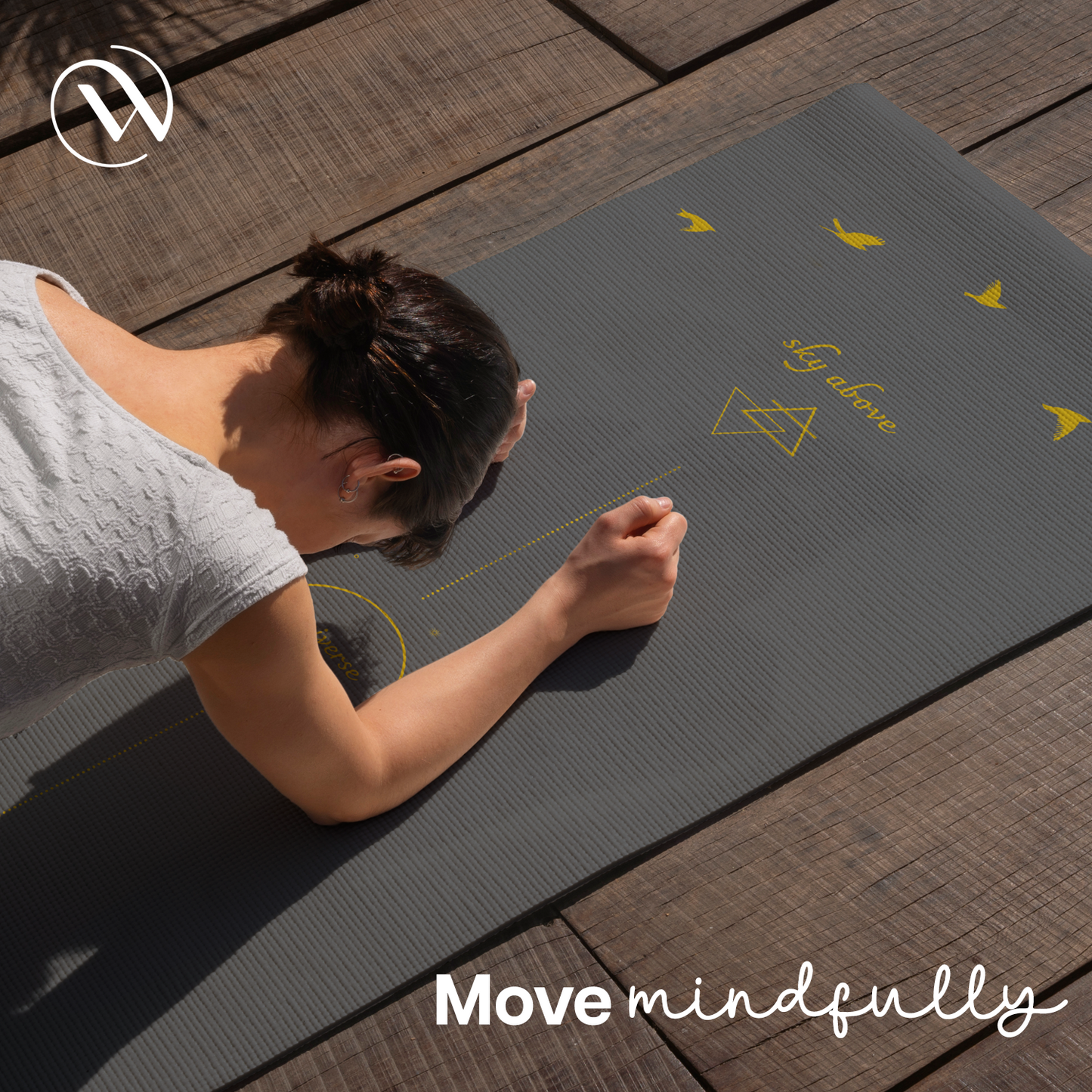 Purpose Printed Yoga Mat Elements Nature - 6mm