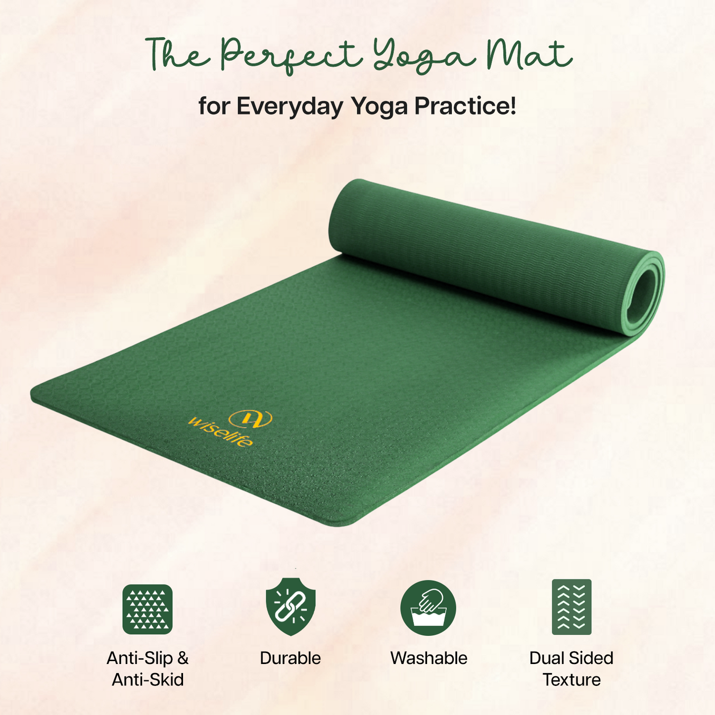 Classic Tpe Yoga Mat - 8 MM