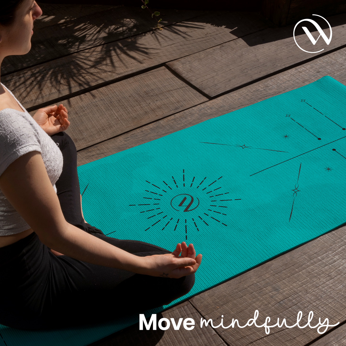 Dual Layer Alignment TPE Yoga Mat - 6mm