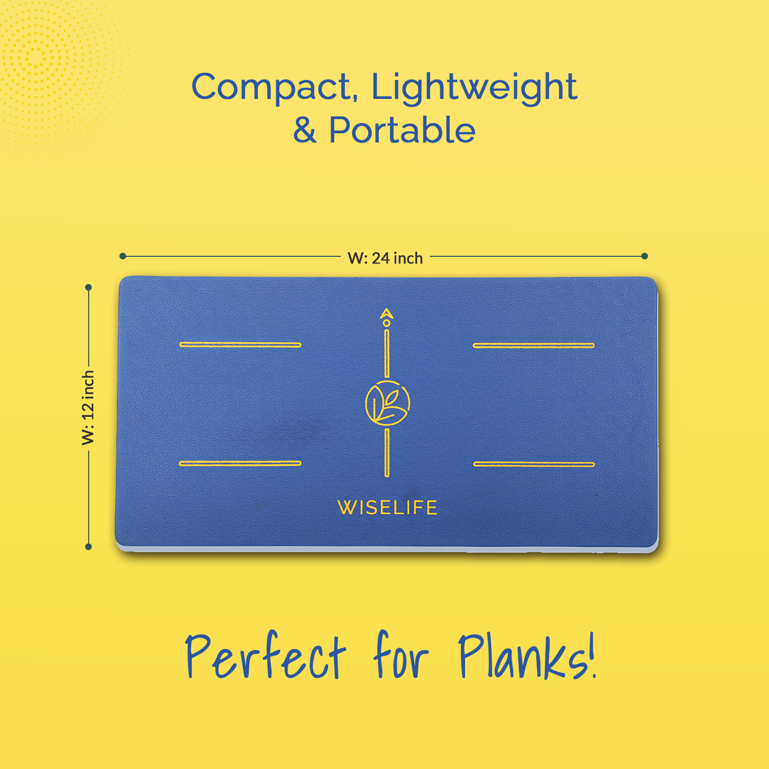 20MM Yoga Cushion Pad (Navy Blue)