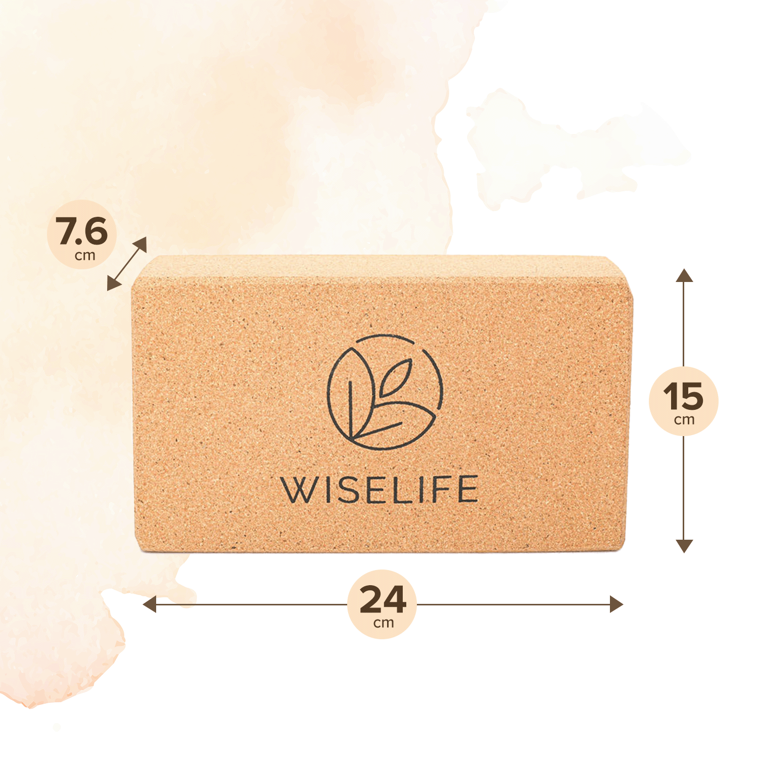 Cork Yoga Block (Set of 2, Extra Large Size)