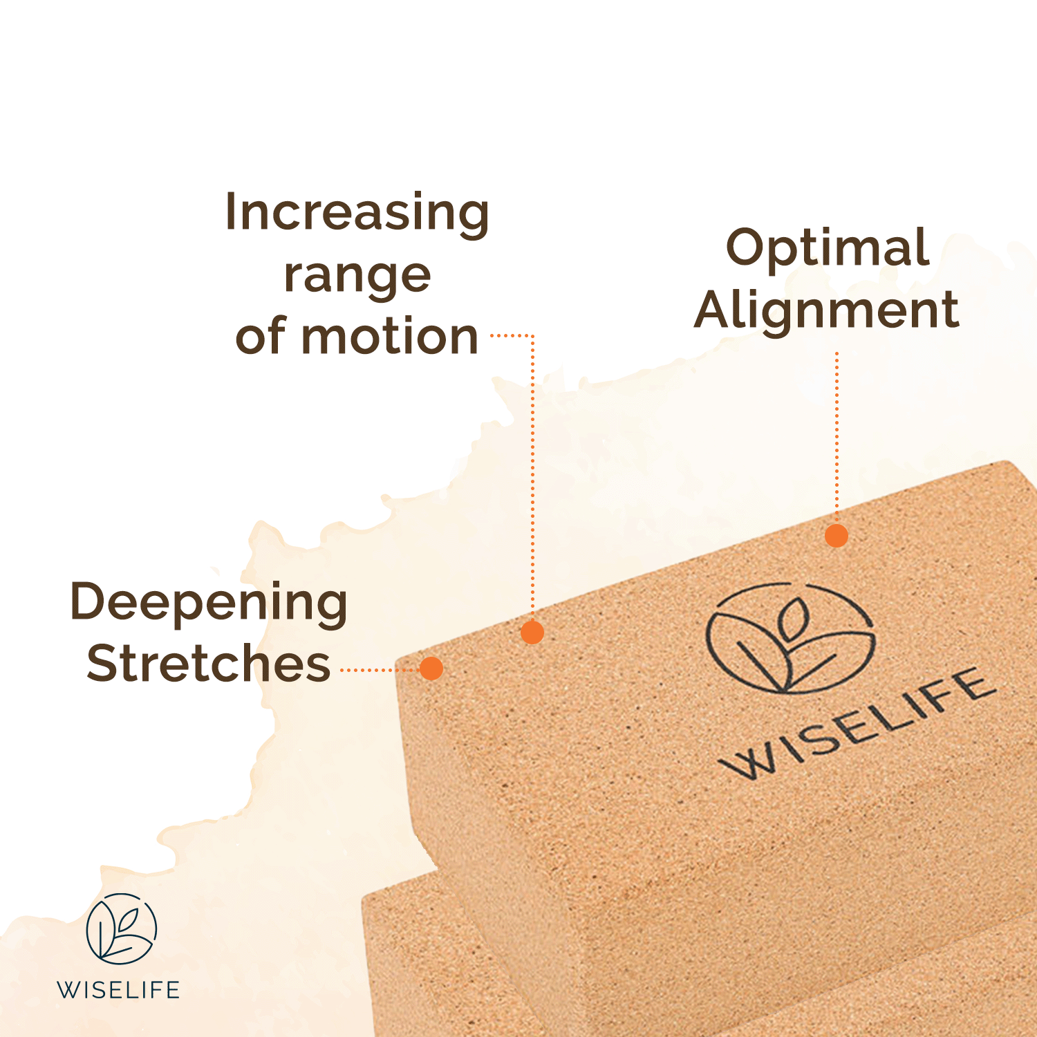 Cork Yoga Block (Set of 2, Extra Large Size)