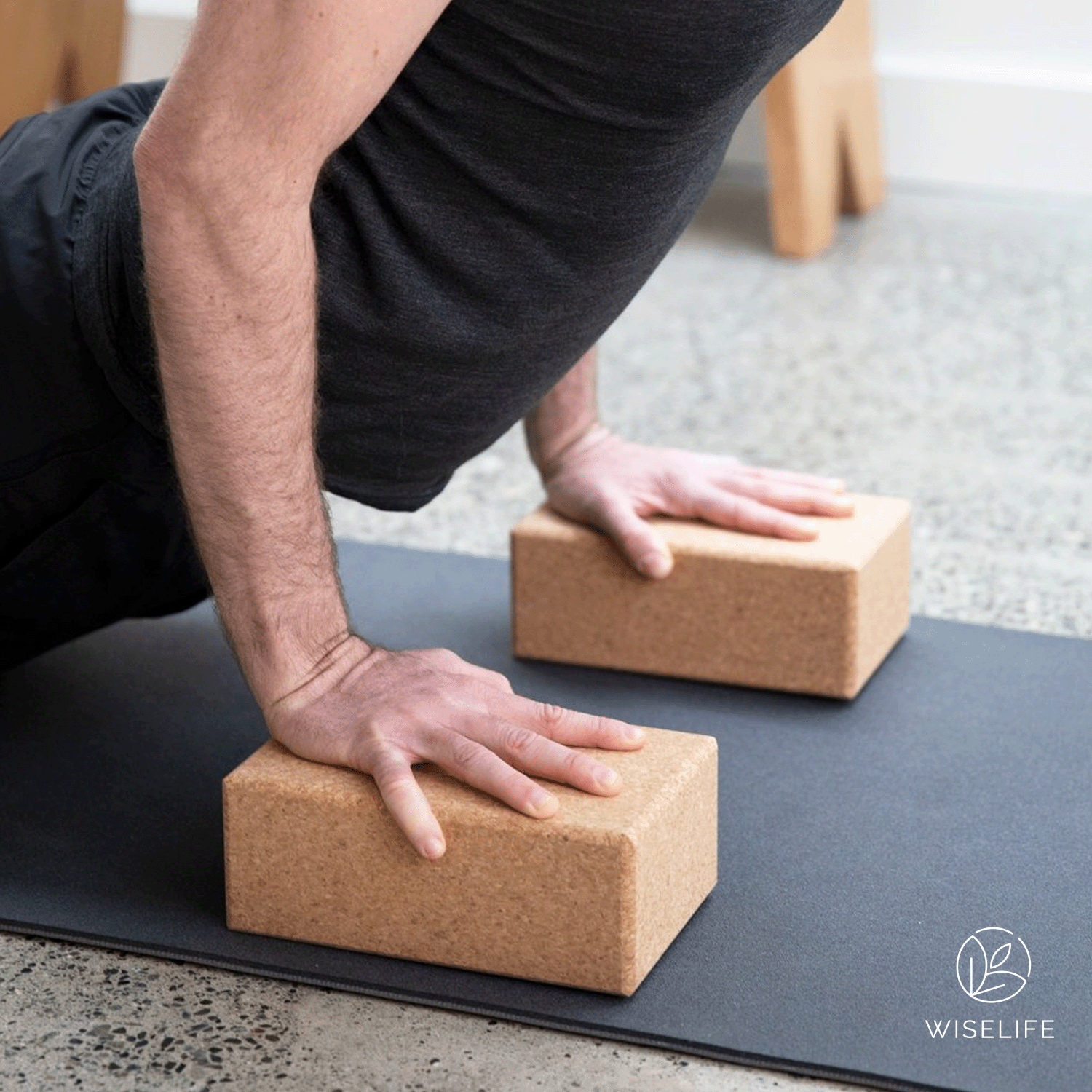 Cork Yoga Block (Set of 2, Extra Large Size)