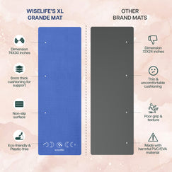 wiselife xl yoga mat , xl yoga mat , xl yoga mat 72x36 inches , xl yoga mat for woman , xl yoga mat wiselife , xl yoga mat 72x48 inches , xl yoga mat for woman 10 mm , xl yoga mat for man , 
yoga mat cover bag xl , wiselife grande xl 6 mm tpe yoga mat , yoga mat xl size 8mm