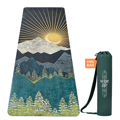 PU & Natural Rubber Yoga Mat - 6mm, Arabian Night