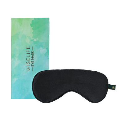 🎁 Mulberry Silk Eye Mask - Black