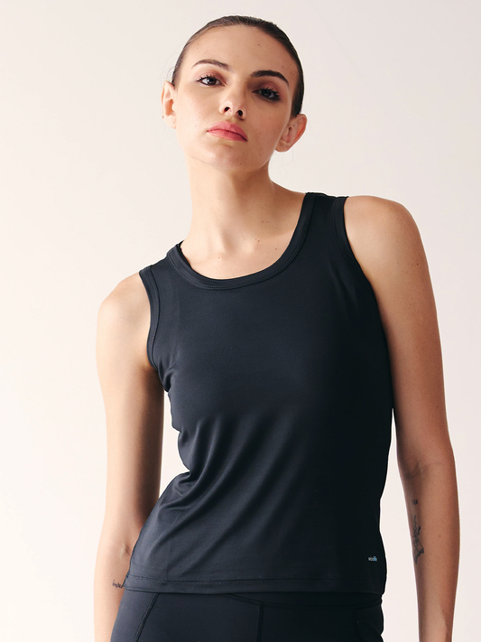 Wise Yoga Tank Top (Black)