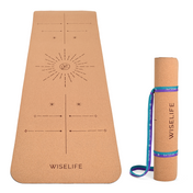 Cork & TPE Alignment Yoga Mat - 5mm