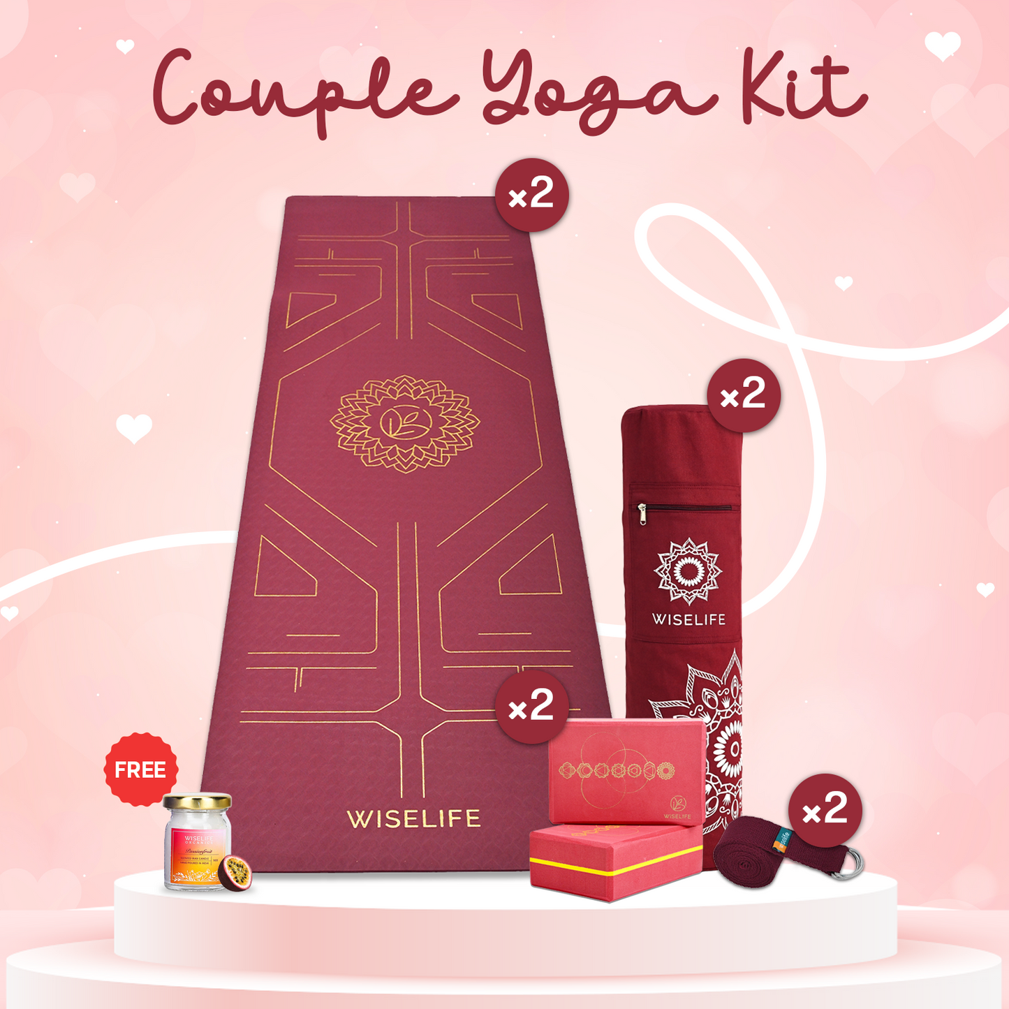 WiseLove Bestseller Couple Yoga Kit