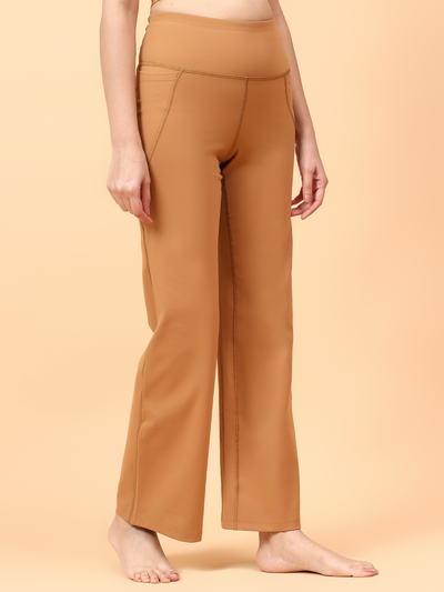 Wise Active Flare Pants (Brown)