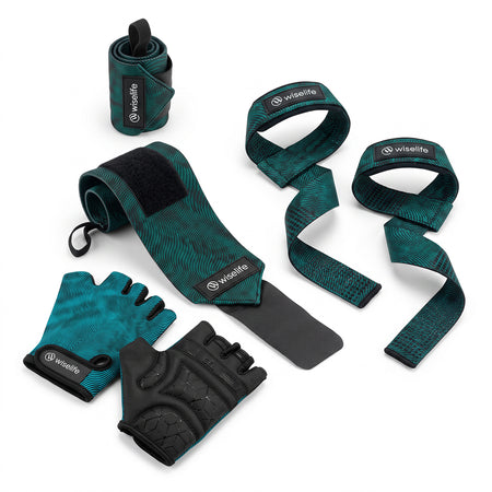 Gym Essentials Kit 500kg (Grip Gym Gloves, Straps and Wraps)
