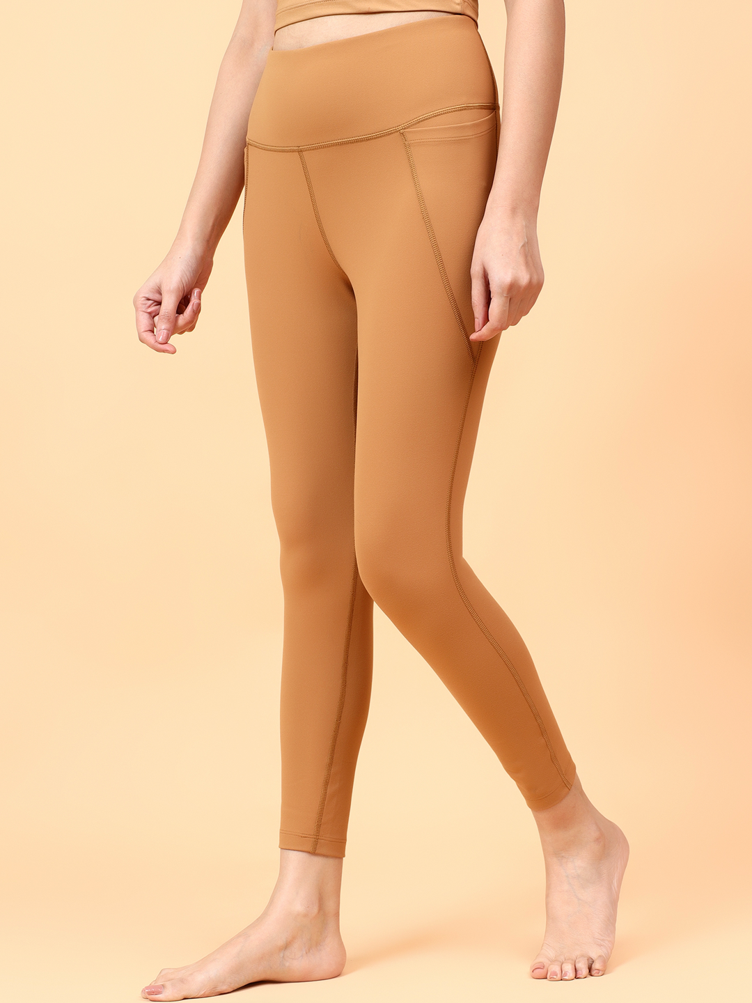 Wise Active Fitted Leggings (Brown)