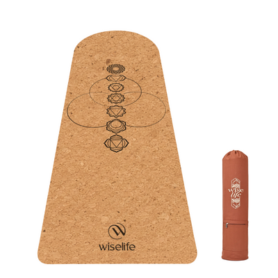 Arched Cork & Natural Rubber Yoga Mat  6MM
