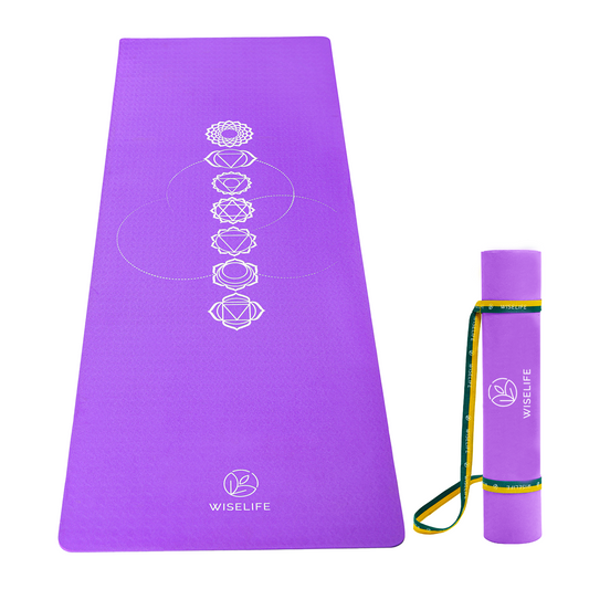 Purpose Printed Yoga Mat - Purple Chakra (6MM)