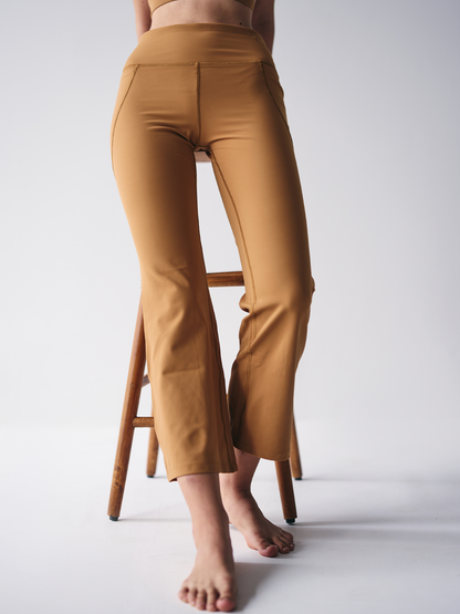 Wise Flare Yoga Legging ( Olive green)