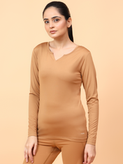 Wise Active Full Sleeves T-shirt (Brown)