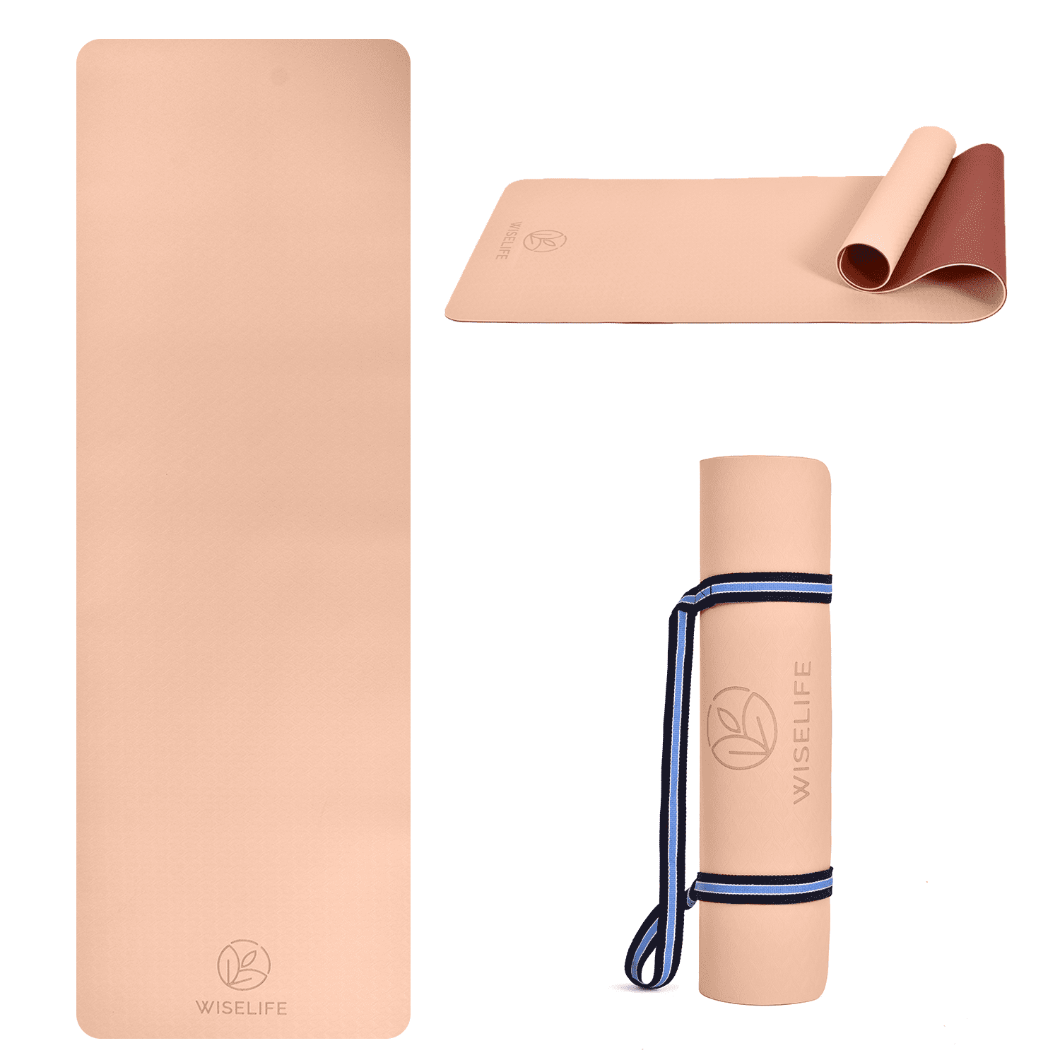 Wiselife yoga mat , dual layer yoga mat , yoga mat for women , yoga mat for men , yoga mat for women 6mm  , yoga mat for women 10mm thickness ,   yoga mat for women 10mm + thickness , yoga mat , mats