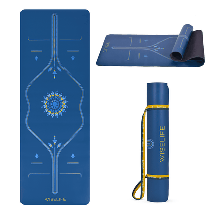 PU Alignment & Natural Rubber Yoga Mat