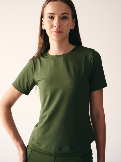 Wise Classic Yoga Top (Olive green)