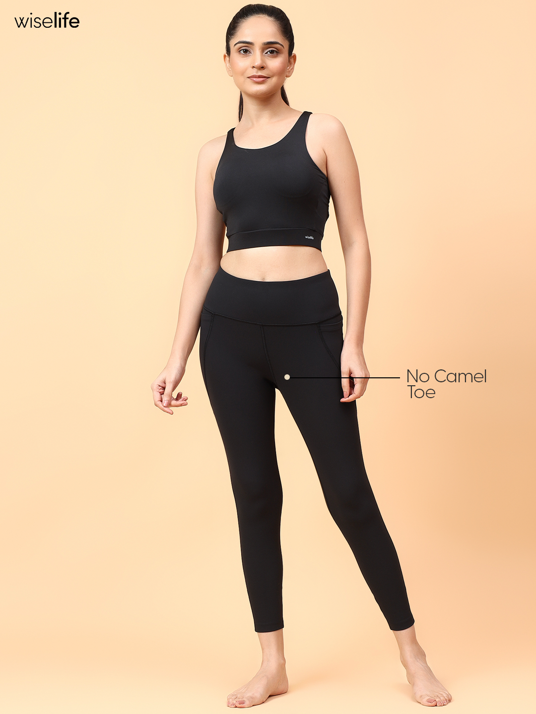 Wise Active Fitted Leggings (Black)