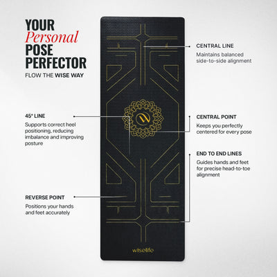 True Alignment TPE Yoga Mat - 6mm