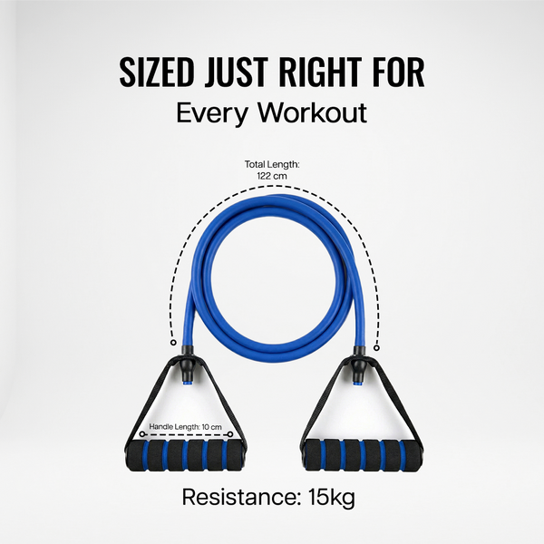 wiselife resistance tube , resistance tube set , resistance tube for full body workout , resistance tube 30-45 kg , 
resistance tube for physiotherapy  , resistance tube - set of 11 , resistance tube for home workout , resistance tube 20kg , resistance tube anti snap , resistance tube with handle
