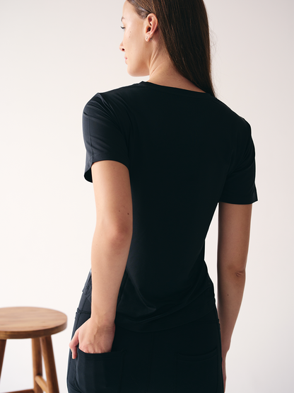 Wise Classic Yoga Top (Black)