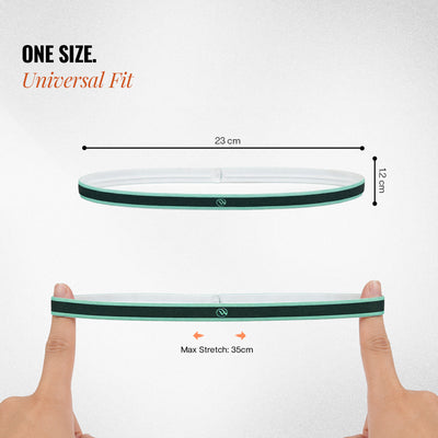 Silicone-Grip Headband Set of 2
