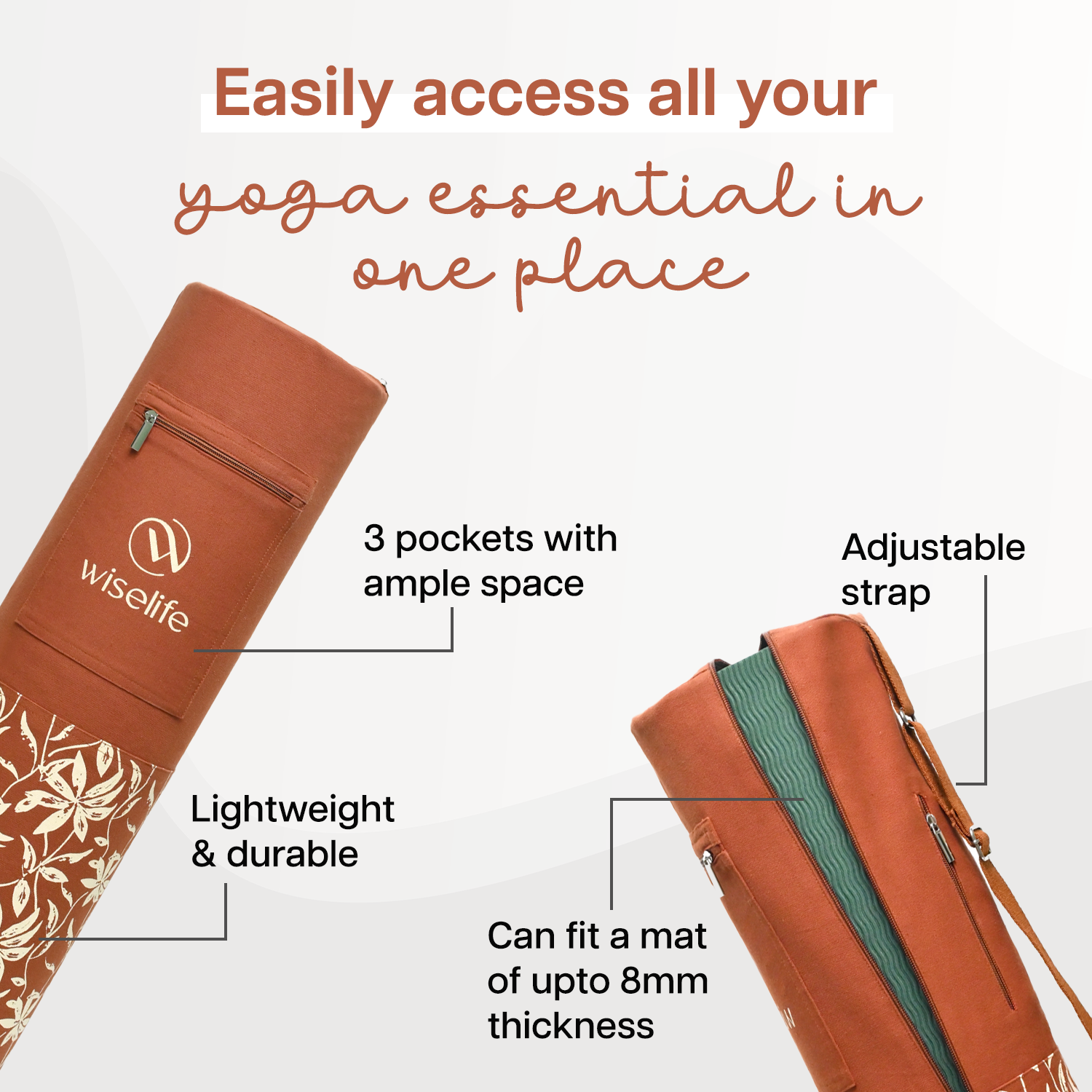 Yoga Mat Bag (Up to 8mm Mat)