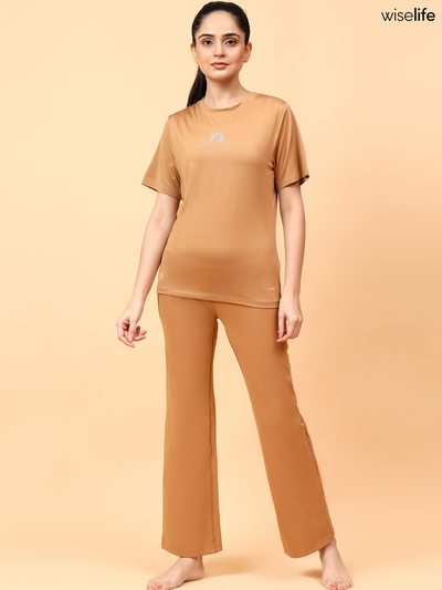 Purpose Printed Active T-shirt (Brown)