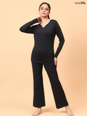 Wise Active Full Sleeves T-shirt (Black)