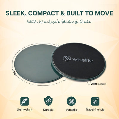 Core Slider & Gliding Disc | Set of 2 | Forest Green